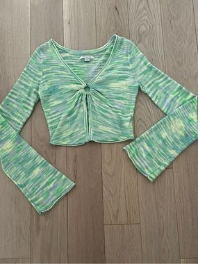 American Eagle knit bell sleeve top xs
